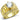 GL095 - IP Gold(Ion Plating) Brass Ring with AAA Grade CZ in Clear