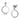 DA180 - High polished (no plating) Stainless Steel Earrings with AAA Grade CZ in Clear