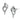 DA199 - High polished (no plating) Stainless Steel Earrings with AAA Grade CZ in Clear