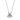 DA380 - High polished (no plating) Stainless Steel Chain Pendant with AAA Grade CZ in Clear