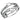 DA242 - High polished (no plating) Stainless Steel Ring with AAA Grade CZ in Clear
