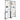 2' x 5.6' Grid Wall Panels Tower, 2 Packs Wire Gridwall Display Racks with T-Base Floorstanding, Double Side Gridwall Panels for Art Craft Shows, Retail Display with Extra Clips and Hooks