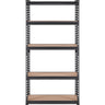 Storage Shelving Unit, 5-Tier Adjustable, 2000 lbs Capacity, Heavy Duty Garage Shelves Metal Organizer Utility Rack, Black, 30" L x 12" W x 60" H for Kitchen Pantry Basement Bathroom Laundry