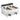 Commercial Electric Deep Fryer Countertop Deep Fryer with Dual Tanks 3000W