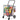 Folding Shopping Cart, Jumbo Grocery Cart with Double Baskets, 360° Swivel Wheels, Heavy Duty Utility Cart, 110 LBS Large Capacity Utility Cart for Laundry, Shopping, Grocery, Luggage