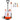 Battery Powered Backpack Sprayer with Cart, 0-94 PSI Adjustable Pressure, 4 Gallon Tank on Wheels, with 8 Nozzles and 2 Wands, 12V 7.2Ah Battery, Wide Mouth Lid for Weeding, Spraying, Cleaning