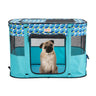 Foldable Pet Playpen, 32'' x 24'' x 22'' Portable Dog Playpen, Crate Kennel for Puppy, Dog, Cat, Waterproof 600D Oxford Cloth, Removable Zipper, for Indoor Outdoor Travel Camping (Rectangle, S)