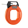 Fish Tape, 125-foot, 3/16-inch, PET Wire Puller with Optimized Housing and Handle, Easy-to-Use Cable Puller Tool, Flexible Wire Fishing Tools for Walls and Electrical Conduit, Non-Conductive