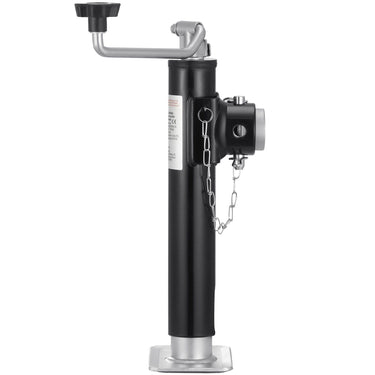 Trailer Jack Weld-on Pipe Mount Swivel Trailer Jack 2000 lbs 10" Travel