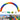 Inflatable Rainbow Arch 26ftx10ft with 110W Blower for Advertising Party Celebration Garden