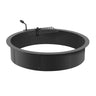 Fire Pit Ring w/ BBQ Fire Ring 40 Inch Outer Steel DIY Campfire Firepit