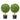 2x Artificial Boxwood Ball Ø40,6cm Garden Deco Boxwood in Flowerpot Ball Artificial Boxwood Ball Artificial Plant made of PE, Wood, PP incl. 4 pcs. Decorative butterflies and 10 pcs. Replacement