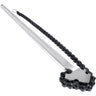 24inch Chain Wrench Carbon Steel Chain Pipe Wrench Heavy Duty 6.7inch Diameter Capacity Chain Strap Filter Wrench