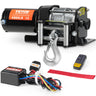 Electric Winch ATV UTV 4000 lb Steel Cable IP55 Waterproof Remote Control