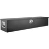 Heavy Duty Aluminum Truck Bed Tool Box, Diamond Plate Tool Box with Side Handle and Lock Keys, Storage Tool Box Chest Box Organizer for Pickup, Truck Bed, RV, Trailer, 48"x15"x15", Black