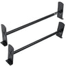 Van Roof Ladder Rack, 2 Bars Alloy Steel Roof Racks, 500 LBS Capacity Rain-Gutter Roof Rack, Adjustable Length 35.8"-57.5", Van Ladder Rack Compatible with Chevrolet Express, GMC Savana, etc