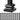 Aluminum Alloy Baluster Shoes Stair Flat Shoe with Screw Holes for 1/2 Inch Square Scroll Basket Twist Knuckle Staircase Balusters Metal Spindle Railing, Satin Black (50 Pcs)