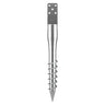 No Dig Ground Anchor, 1 Pack 3.94 x 2.76 x 27.56 in DIY Screw in Post Stake, Includes 6 Lag Bolts & a Rebar, U-Shape Heavy Duty Steel Post Holder, Great for Mailbox Posts and Fence Posts