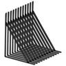 Shelf Bracket, 18 x 12 in 12 Pcs, Heavy Duty Floating Shelf Brackets, Brackets for Shelves, 3mm Thick Matte Black Triangle Shelf Bracket,Steel Shelving Brackets with 160 lbs Load Capacity