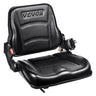 Universal Forklift Seat, Fold Down Tractor Seat with Adjustable Angle Back, Micro Switch and Retractable Seatbelt, 6.3-13.4 inch Slot Forklift Seat for Tractor Loader Excavator