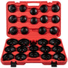 Oil Filter Socket Set, 30 Pcs Oil Filter Wrench Set, Sturdy Steel Oil Filter Socket, 3/8" Oil Filter Socket, Low Profile Oil Filter Socket Set For Easy Access, Oil Filter Wrench Cap Set w/ Case