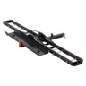 Motorcycle Carrier, 600 LBS Steel Motorcycle Carrier Hitch Mount with Loading Ramp, Scooter Dirt Bike Trailer Hauler with Ratchet Straps and Stabilizer, for Car, Truck with 2" Hitch Receiver