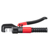 Hydraulic Crimping Tool with 9 Sets of Dies AWG12-2/0 Copper And Aluminum Terminal Battery Lug Crimper, with a Cutting Pliers, Gloves, 10pcs Copper Ring Connectors, 8pcs Heat Shrink Sleeves