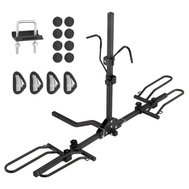 2-Bike Rack Hitch Mount Folding Carrier Car Truck SUV 1.25"/2" Receiver