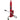 Hydraulic/Pneumatic Long Ram Jack, 8 Tons/17363 lbs Capacity, with Single Piston Pump and Clevis Base, Manual Cherry Picker w/Handle, for Garage/Shop Cranes, Engine Lift Hoist, Red