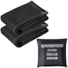 Fire Blankets, 2 Pack Welding Blankets, 8' x 10' Fire Suppression Blanket, 1022°F Flame Retardant Blanket, Black Fire Emergency Blankets, Fiberglass Fire Retardant Blanket with 12 Brass Grommets