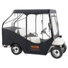 Golf Cart Enclosure, 420D Polyester Driving Enclosure with 4-Sided Transparent Windows, 4 Passenger Club Car Covers Universal Fits for Most Brand Carts, Sunproof and Dustproof Outdoor Cart Cover