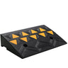 Rubber Curb Ramp 4.25" Rise Height Sidewalk Curb Ramp, 11.8" Width 19.7" Length Driveway Ramp for Curb, 15T Heavy Duty Rubber Ramp for Forklifts, Trucks, Buses, Cars, Wheelchairs, Bikes