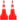 Safety Cones, 12 x 28" Traffic Cones, PVC Orange Construction Cones, 2 Reflective Collars Traffic Cones with Weighted Base and Hand-Held Ring Used for Traffic Control, Driveway Road Parking