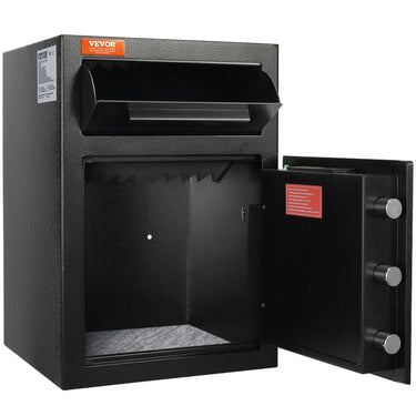 2.5 Cub Depository Safe, Deposit Safe with Drop Slot, Electronic Code Lock and 2 Emergency Keys, 20.27'' x 13.97'' x 13.97'' Business Drop Slot Safe for Cash, Mail in Home, Hotel, Office