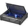 Gun Safe for Pistols, Biometric Gun Safe with Three Quick Access Ways of Fingerprints, Passwords and Keys, Handgun Safe for 2 Pistols for Home, Bedside, Nightstand, Car
