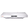 Under Cabinet Range Hood, Dual Motors Ductless Kitchen Stove Vent, Stainless Steel Permanent Filter with 3-Speed Exhaust Fan, 2 Baffle Filters, LED Lights, Touch Control Panel, Silver (30 inch)