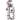 Cat Tree 68.5" Cat Tower with Cat Condos Sisal Scratching Post Light Grey