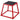 Plyometric Jump Box, 18 Inch Plyo Box, Steel Plyometric Platform and Jumping Agility Box, Anti-Slip Fitness Exercise Step Up Box for Home Gym Training, Conditioning Strength Training, Red