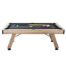 Billiards Table, 7 ft Pool Table, Adjust Legs Stable Billiards Table, Pool Table Set Includes Balls, Cues, Chalks and Brush, Wood Color with Black Cloth, Perfect for Family Game Room Kids Adults