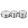 Adult Drum Set, 5-Piece, 22 inches Complete Full Size Drum Kit with Bass Toms Snare Floor Drum Adjustable Throne Stands Cymbal Hi-Hat Pedal and Drumsticks, Beginner Drum Kit for Adults, Silver