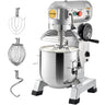 Commercial Food Mixer, 20Qt Commercial Mixer with Timing Function, 750W Stainless Steel Bowl Heavy Duty Electric Food Mixer Commercial with 3 Speeds Adjustable 108/199/382 RPM