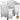 2x Ingredient Bin With Casters 21 Gallon Food Safe Restaurant Kitchen Flour Bins