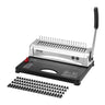 Binding Machine, Comb Binding Machine 21-Holes Binding 450 Sheets, Book Binder Machine with 100 PCS 3/8'' Comb Binding Spines, for Letter Size, A4, A5