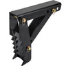 18" Backhoe Thumb, 1/2" Teeth Thickness Heavy Duty Excavator Thumb, Black Steel Weld On Thumb Attachments with 12mm Bolt-On Design Adjustable Mechanical Thumb for Backhoe/Excavator