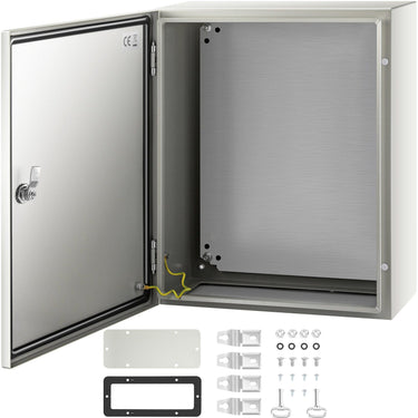 NEMA Steel Enclosure, 20 x 16 x 8'' NEMA 4X Steel Electrical Box, IP66 Waterproof & Dustproof, Outdoor/Indoor Electrical Junction Box, with Mounting Plate