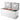 Chest Freezer, 19.8 Cu.ft / 561 L Large Deep Freezer with Split Top Double Locking Lids, Freestanding Commercial Chest Freezer & 4 Removable Baskets, 7-Level Adjustable Temp, LED Light, 6 Wheels
