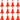 12Pack 18" Traffic Cones, Safety Road Parking Cones PVC Base, Orange Traffic Cone with Reflective Collars, Hazard Construction Cones for Home Traffic Parking