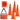 Safety Cones, 4 Pack 28 inch Collapsible Traffic Cones, Construction Cones with Reflective Collars, Wide Base and A Storage Bag, for Traffic Control, Driving Training, Parking Lots