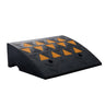 Rubber Curb Ramp 6" Rise Height Sidewalk Curb Ramp, 14.6" Width 19.3" Length Driveway Ramp for Curb, 15T Heavy Duty Rubber Ramp for Forklifts, Trucks, Buses, Cars, Wheelchairs, Bikes