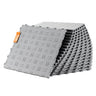 Garage Tiles Interlocking, 12 x 12 x 0.53 inch 50 Pack Garage Floor Covering Tiles, Non-Slip Double-Sided Texture Garage Flooring Tiles, for Garages, Basements, Repair Shops, Silver